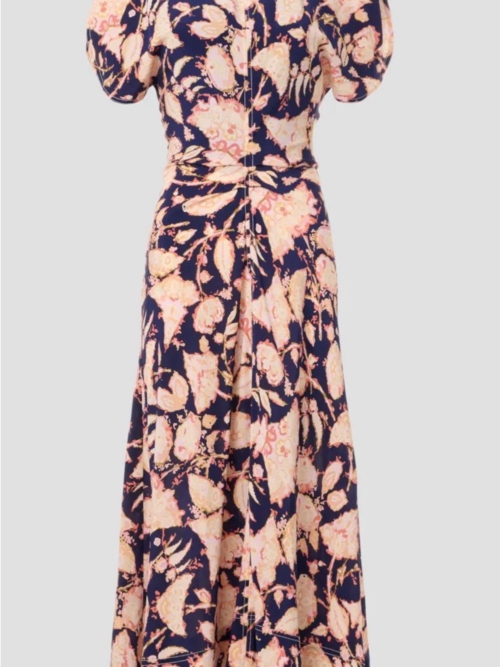 A.L.C. Remy Dress Floral Navy and Blush Dress